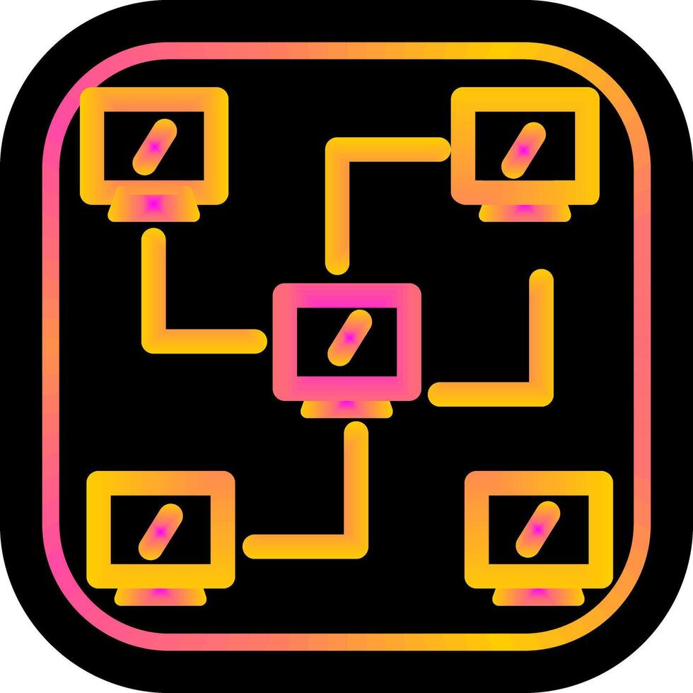 Network Icon Design vector