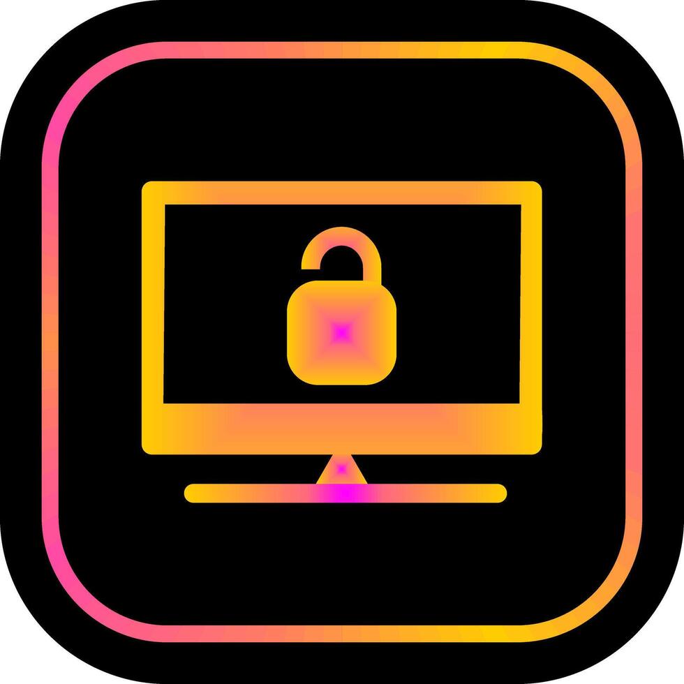 Closed Access Icon Design vector