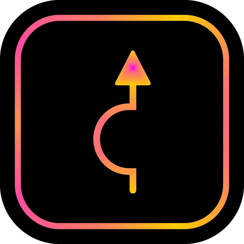 Arrow Pointing Up Icon Design vector
