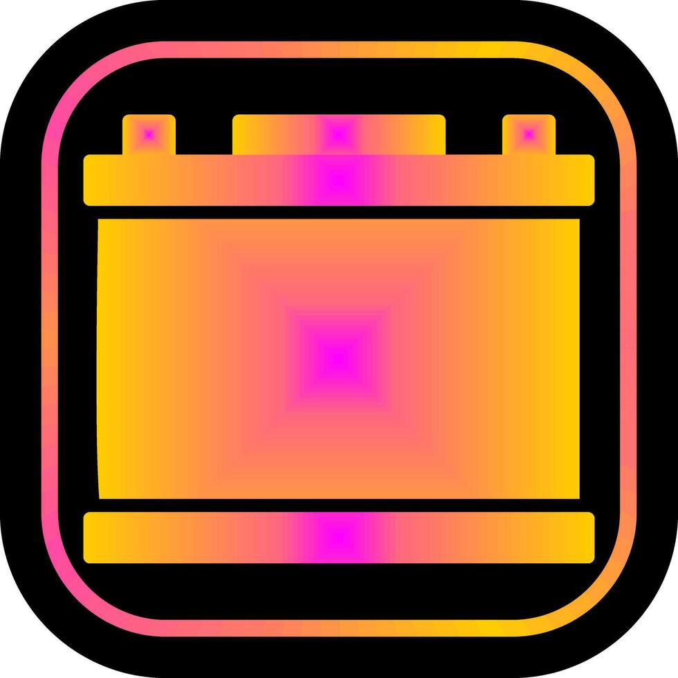 Accumulator Icon Design vector