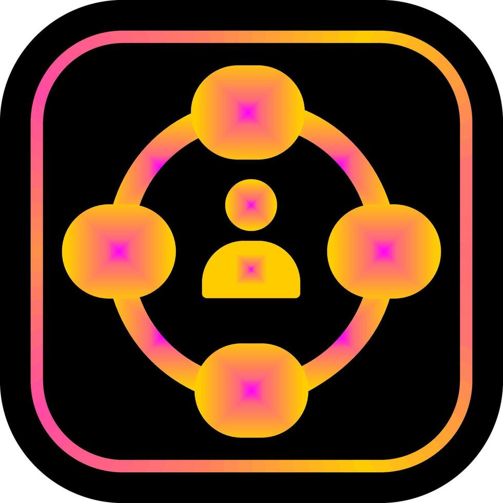 Social Circle Icon Design vector