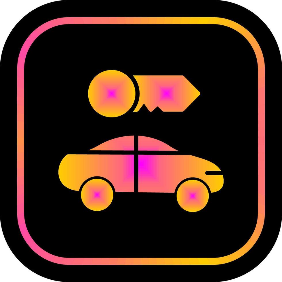 alquilar un coche icono diseño vector