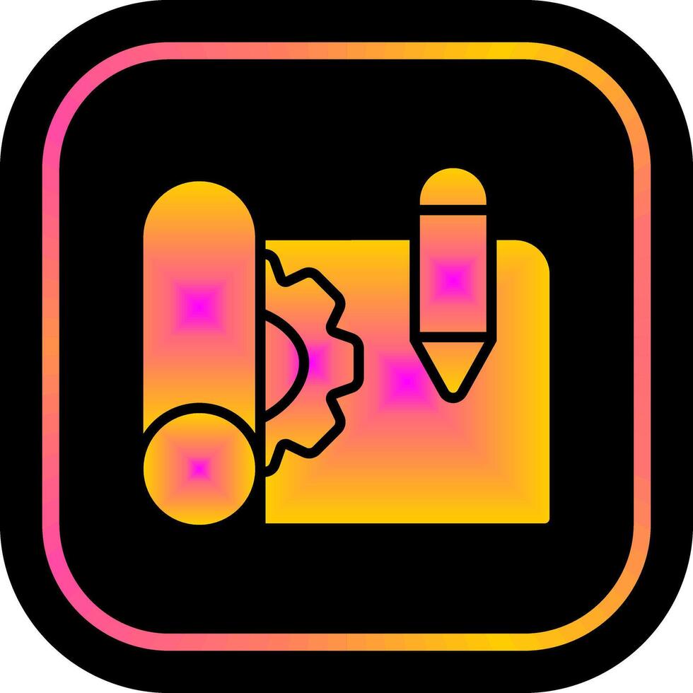Blueprints Icon Design vector