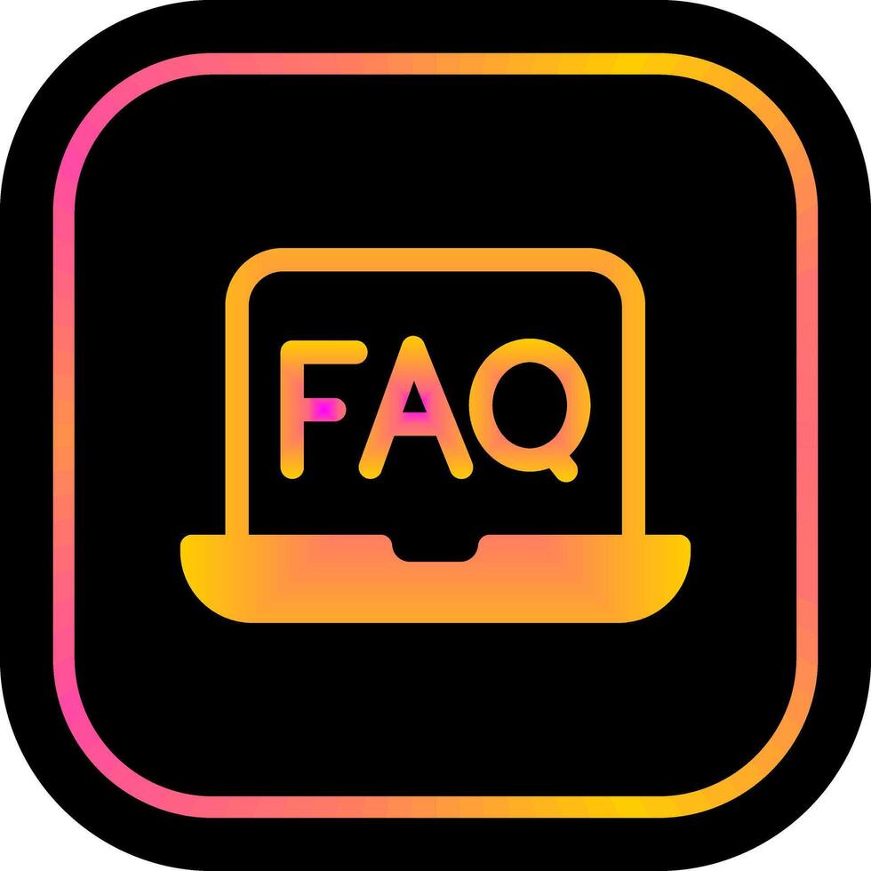 FAQ Icon Design vector