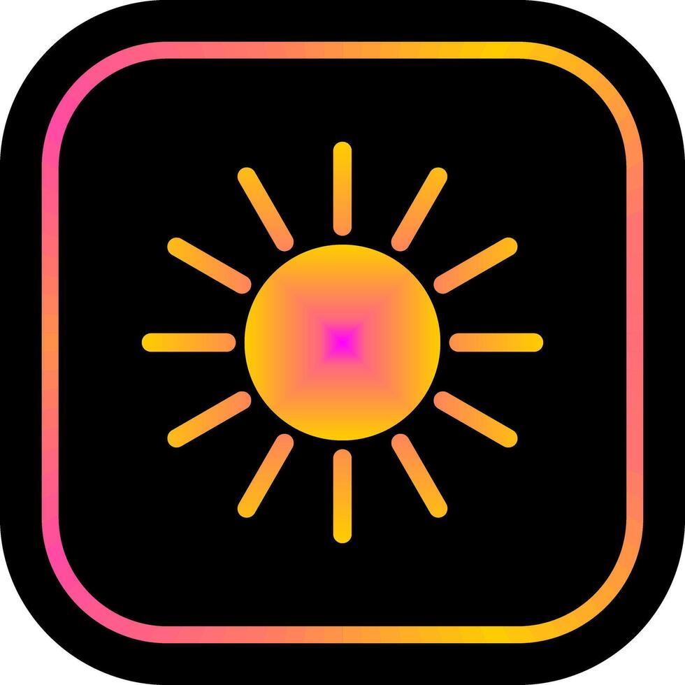UV Radiation Icon Design vector