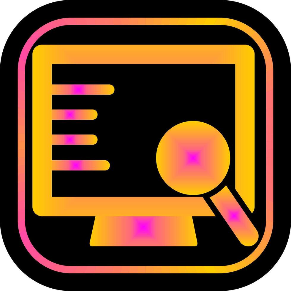 Computer Search Icon Design vector