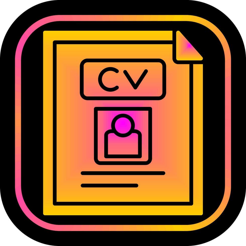 CV Icon Design vector