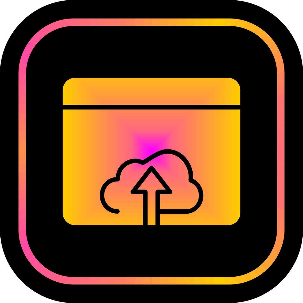 Upload Web Icon Design vector