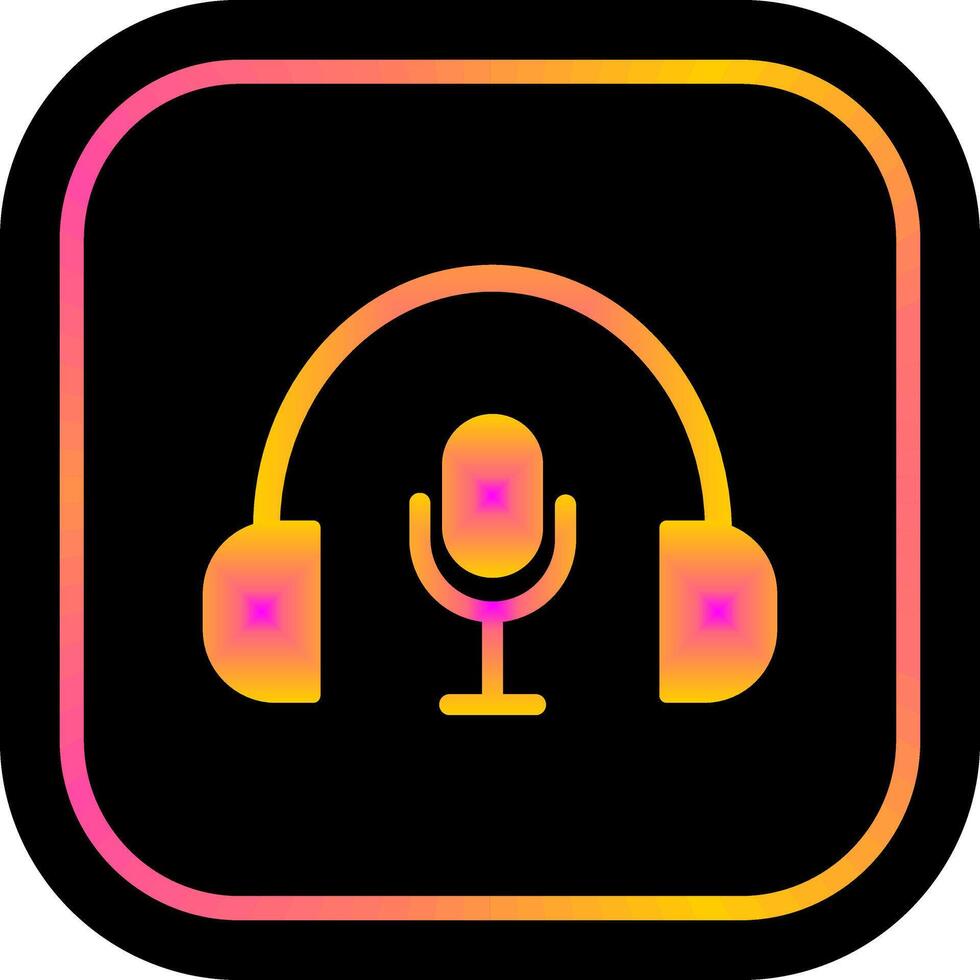Podcast Icon Design vector