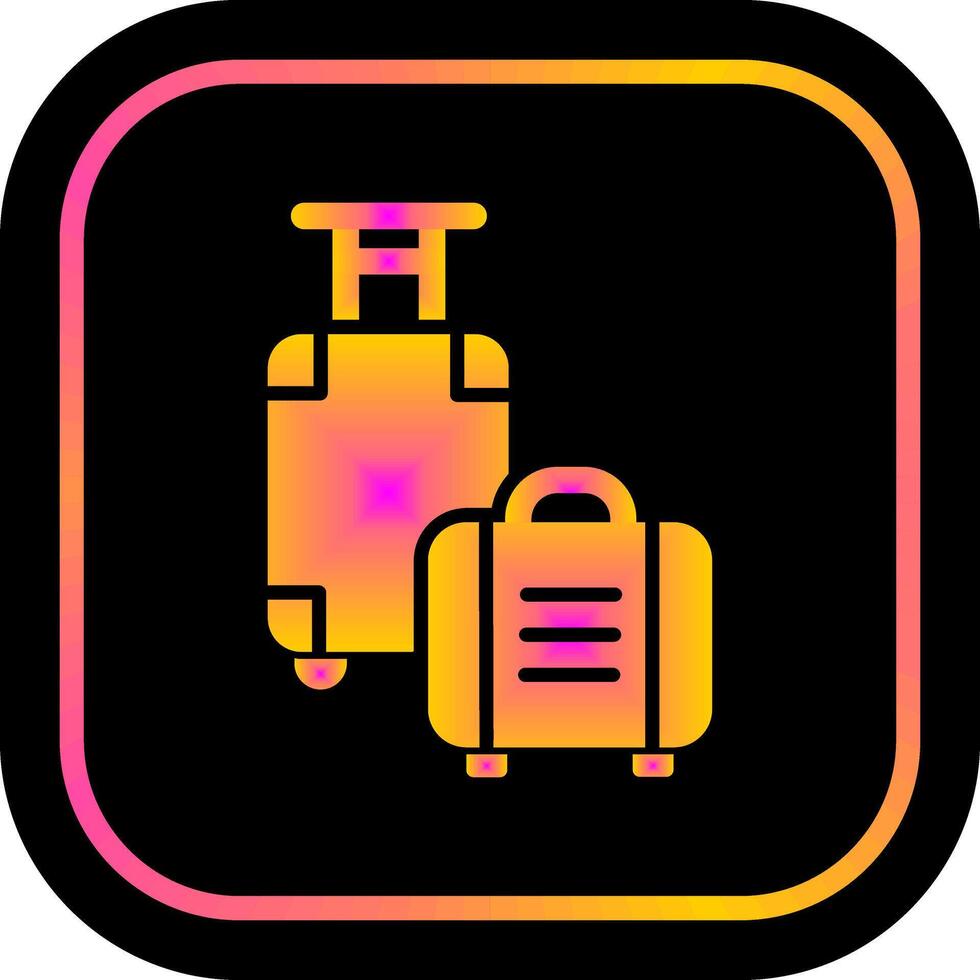 Luggage Bag Icon vector