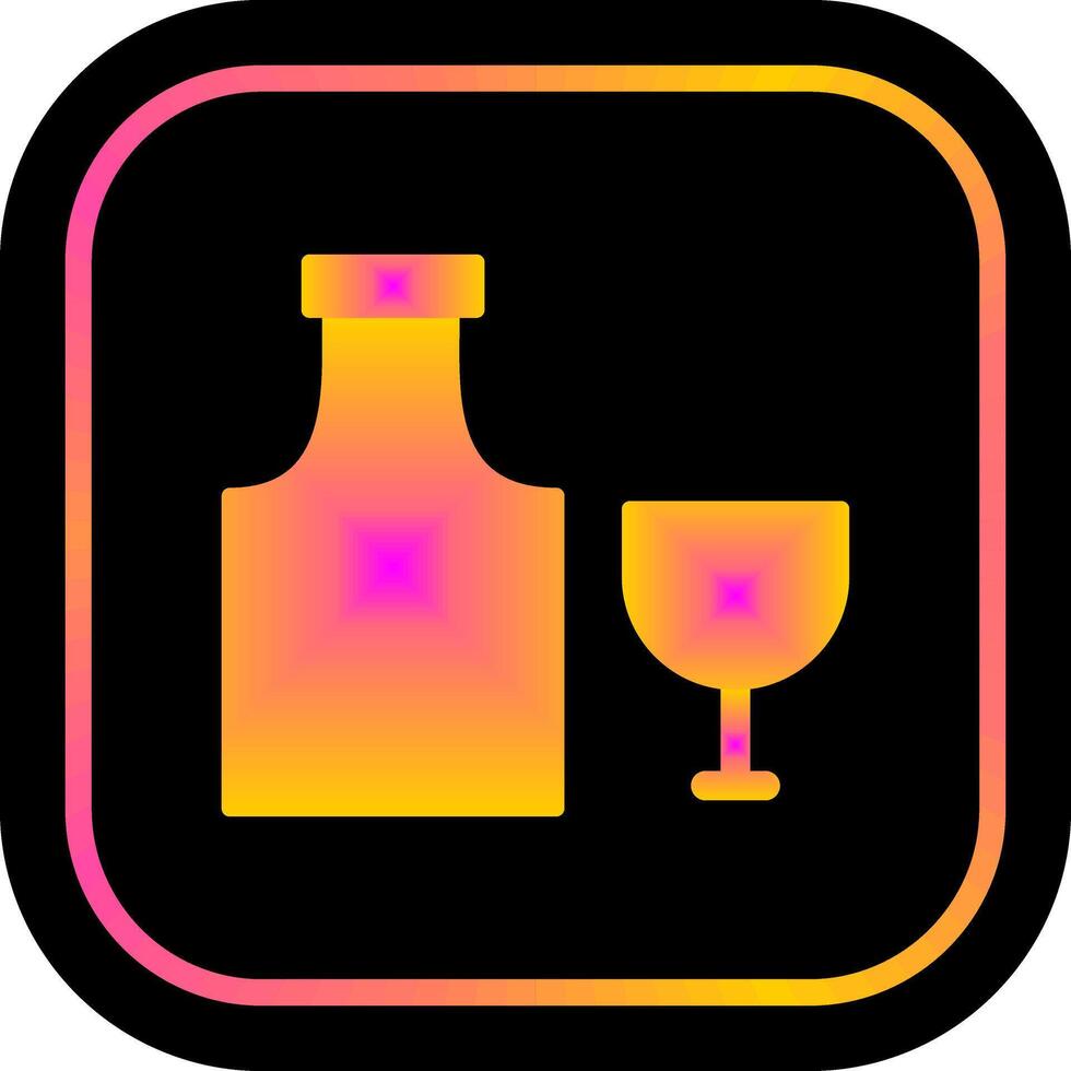Bottle of Rum Icon Design vector