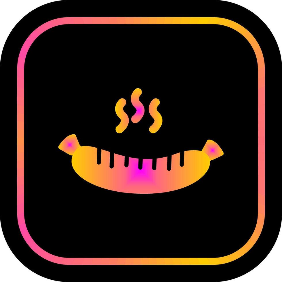 Hot Sausage Icon vector