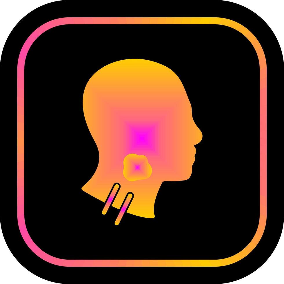 Throat Cancer Icon Design vector