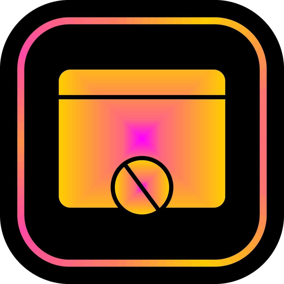 Block Website Icon Design vector