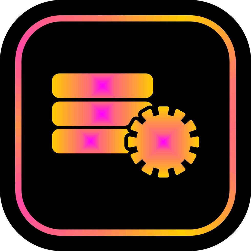 Database Setting Icon Design vector