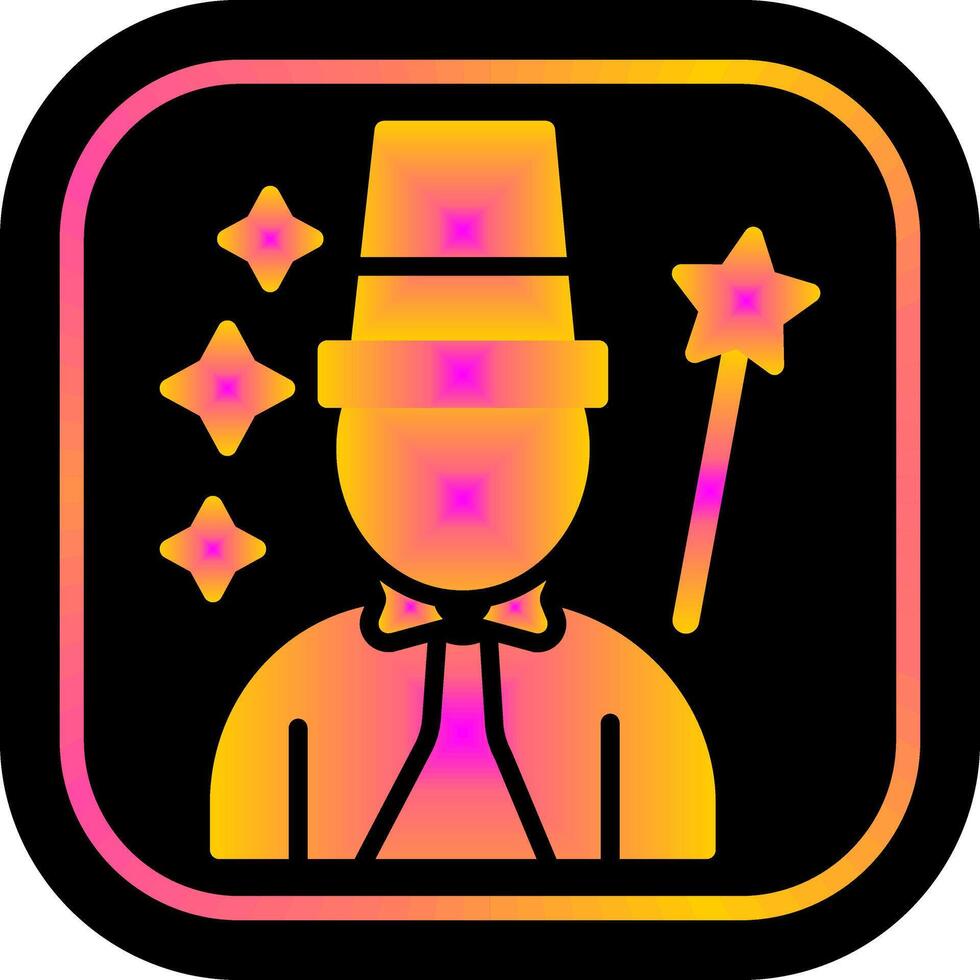 Magician Icon Design vector