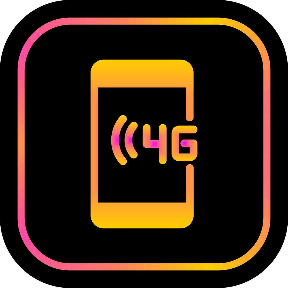 diseño de icono 4g vector