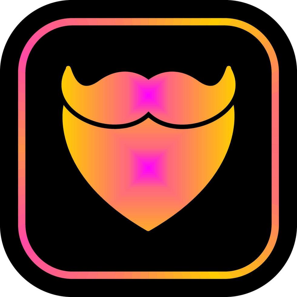 Beard and Moustache I Icon Design vector