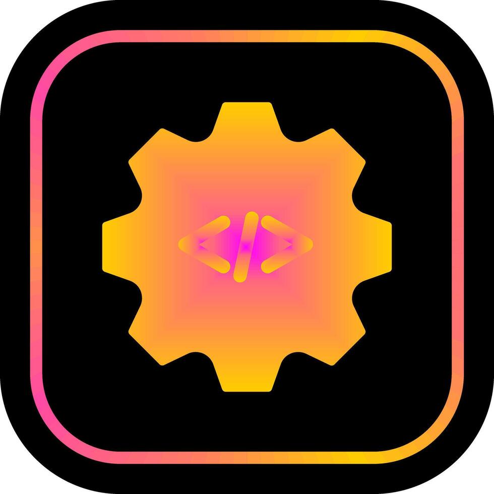 Coding Gear Icon Design vector