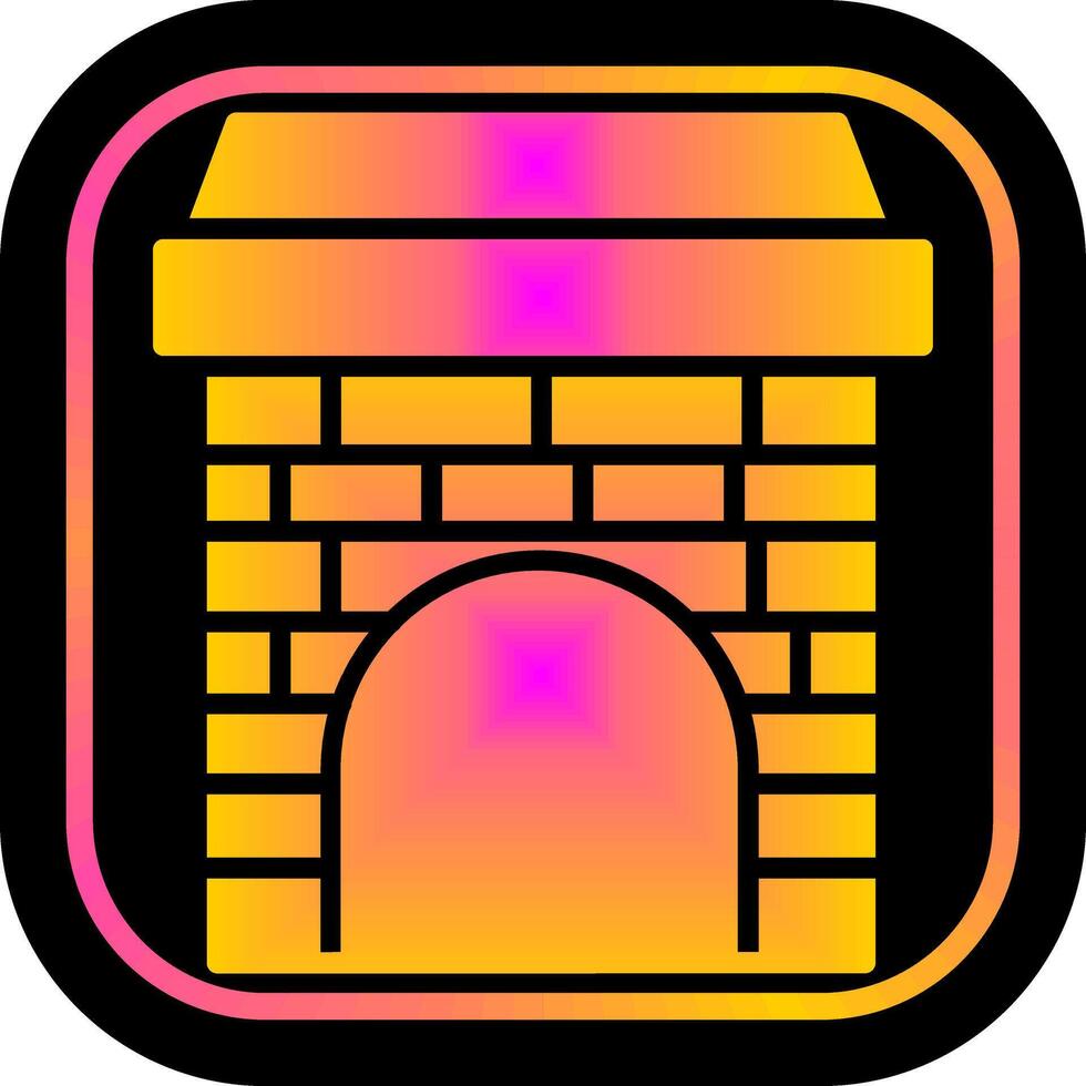 Fireplace Icon Design vector