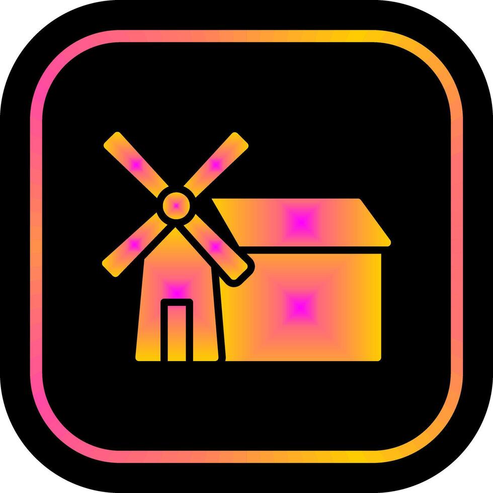 Windmill Icon Design vector