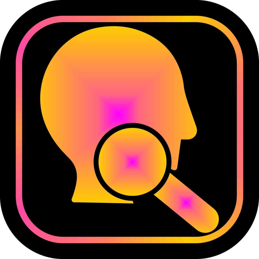 Intelligent Search Icon Design vector