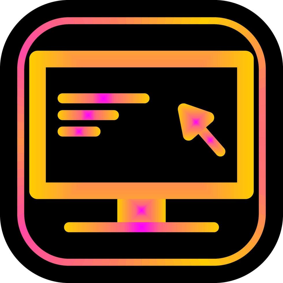 Screen Icon Design vector