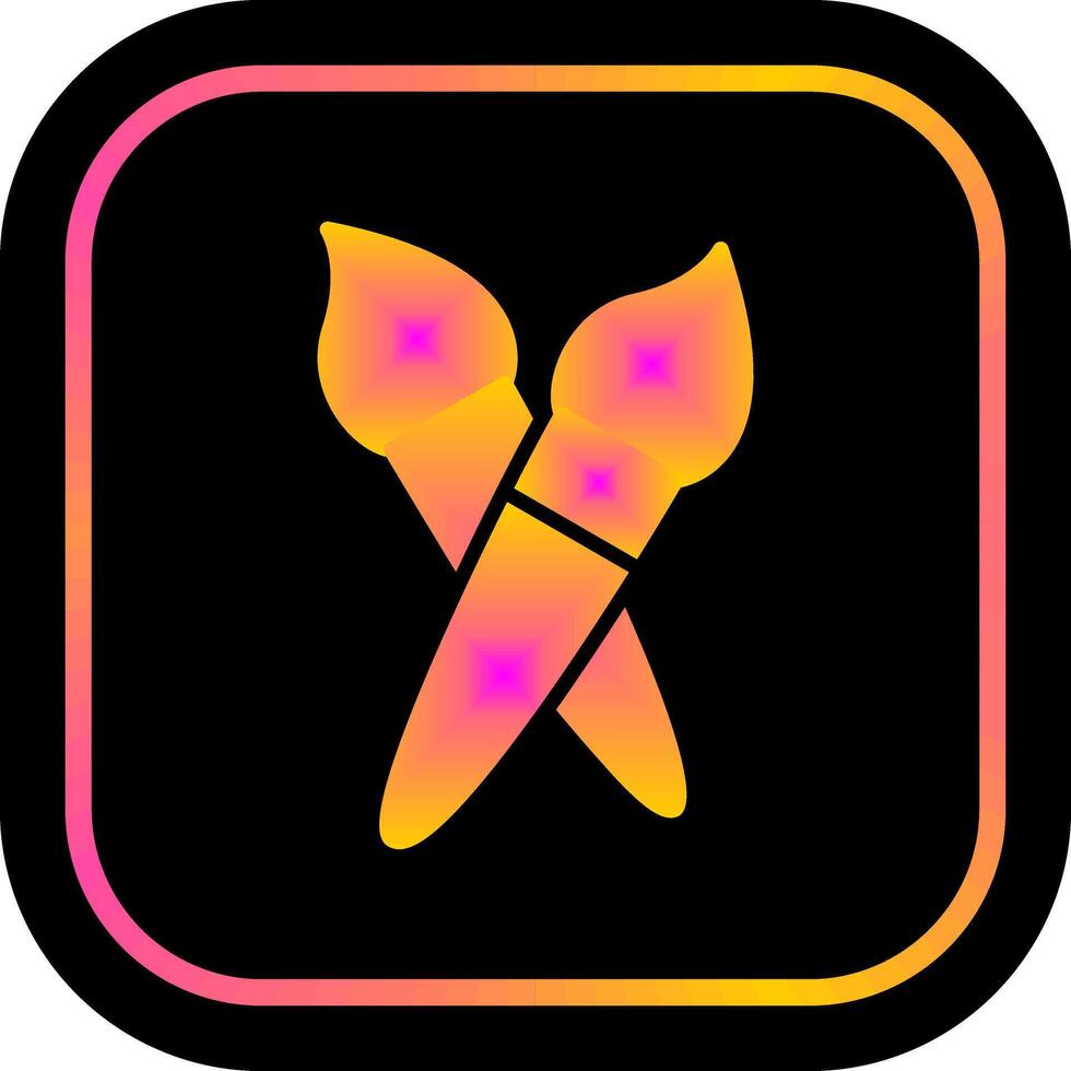 Brushes Icon Design vector