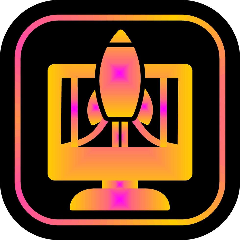 Business Launch Icon Design vector