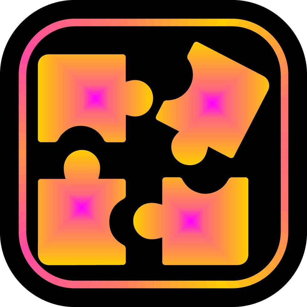 Puzzle Icon Design vector