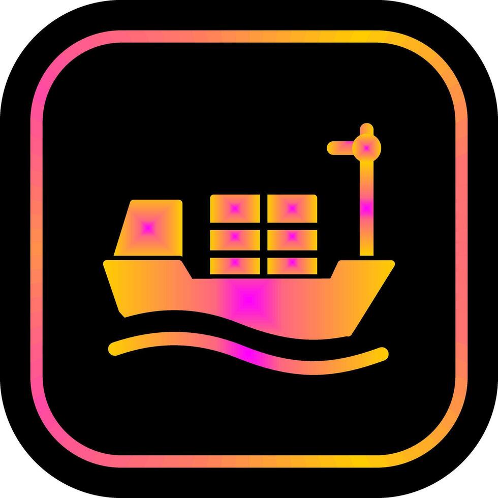 Cargo Ship I Icon Design vector