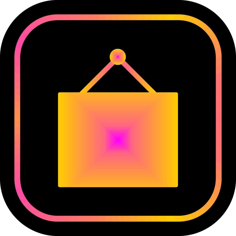 Hanging Painting Icon Design vector