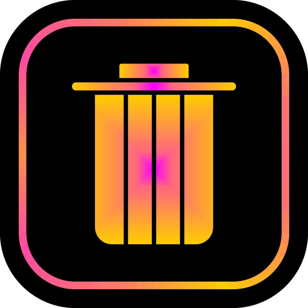Dustbin Icon Design vector