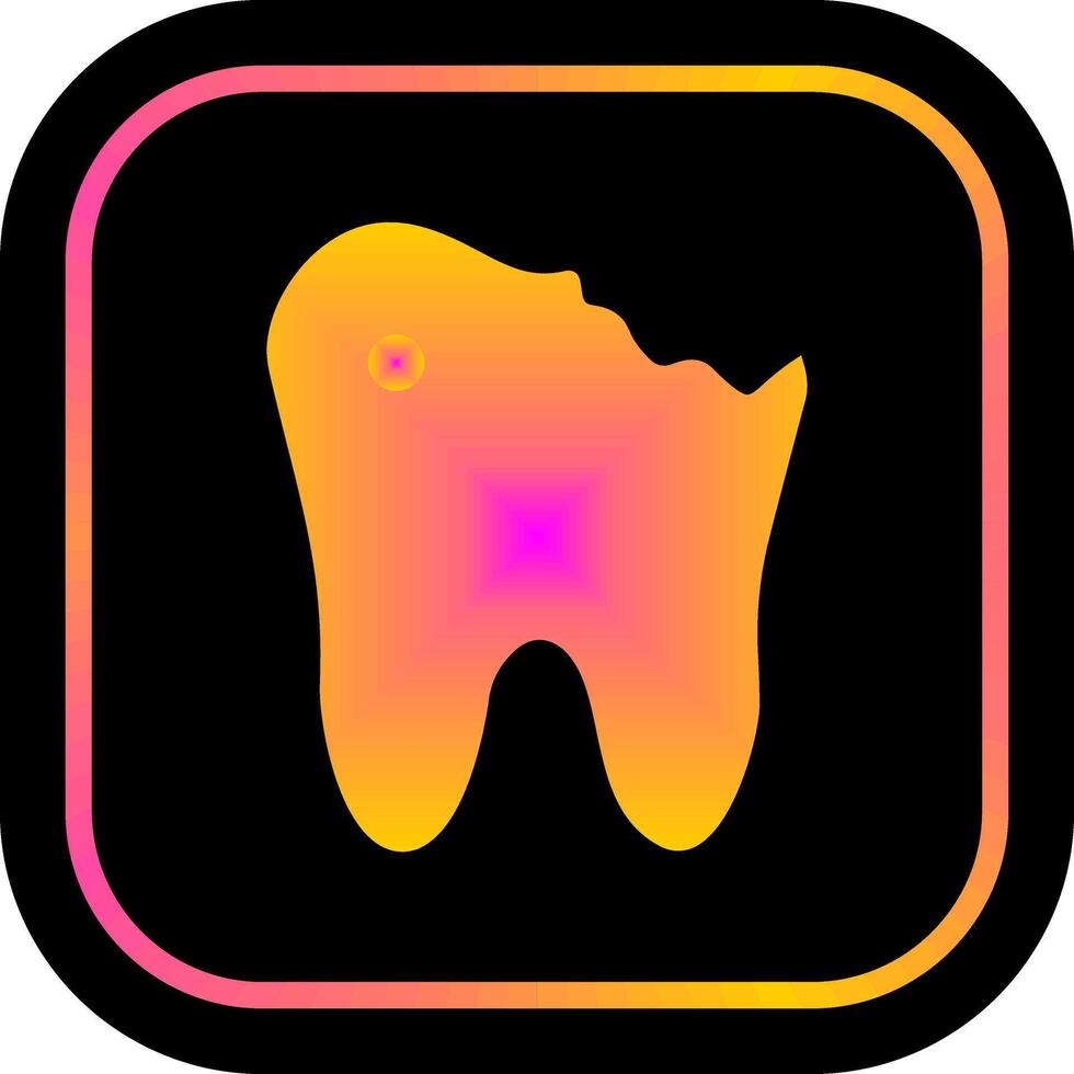 caries icono diseño vector