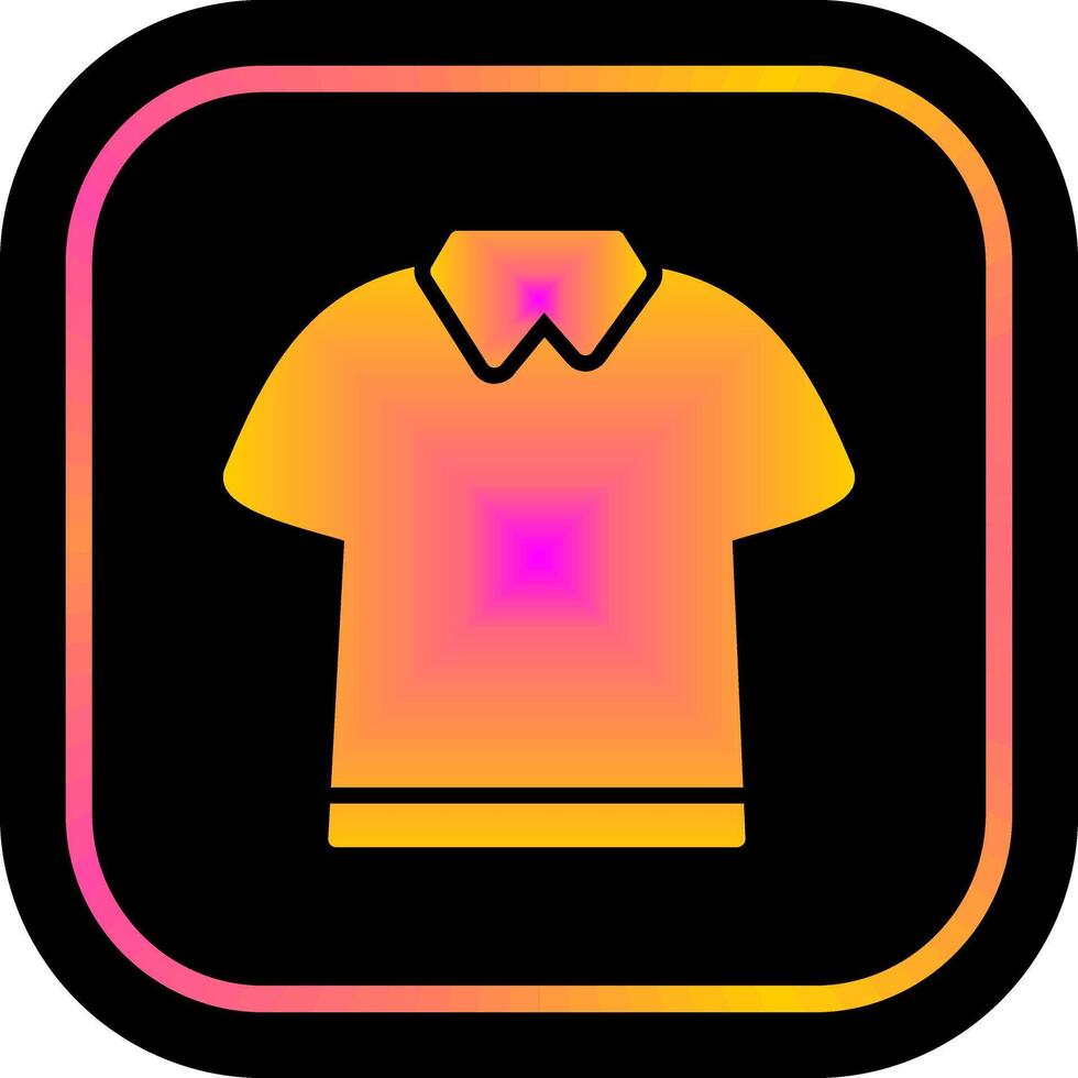 polo camisa icono vector