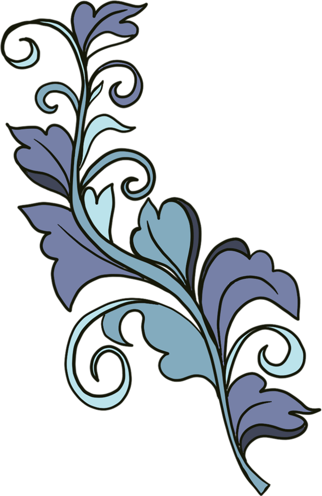 Fantasy flowers in retro, vintage, jacobean embroidery style png