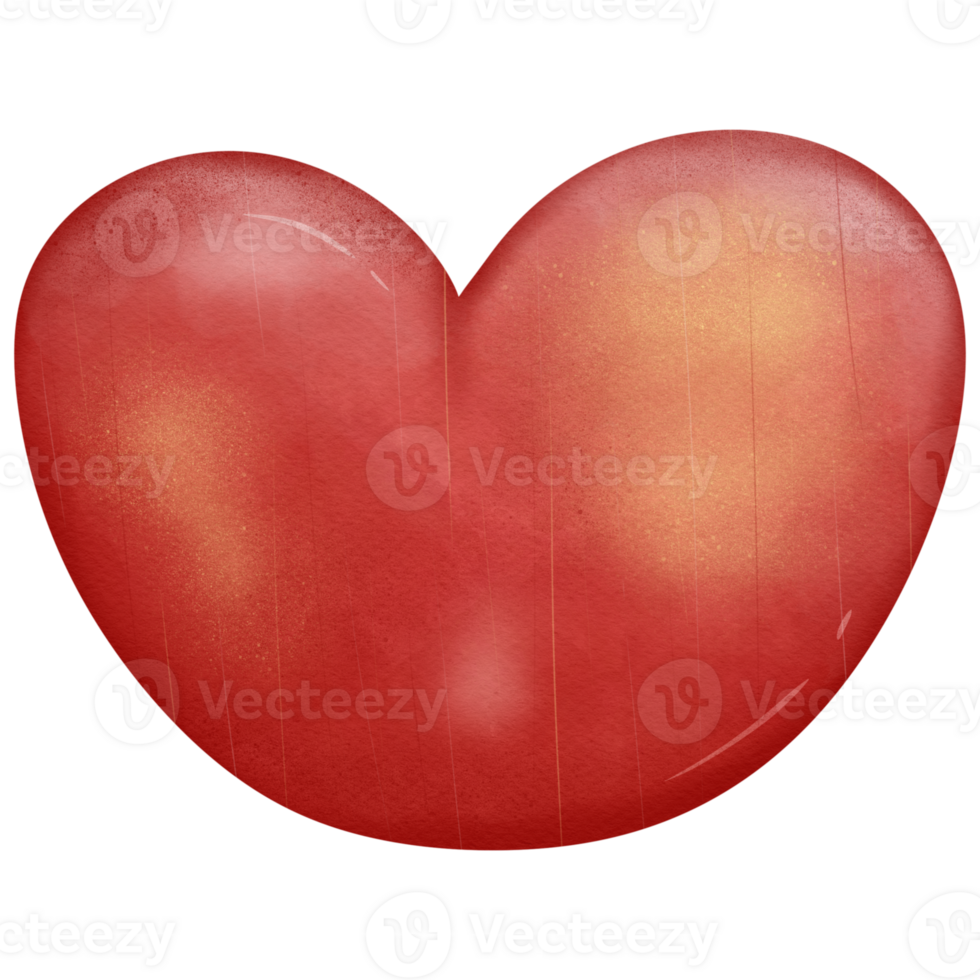 heart watercolor so cute png