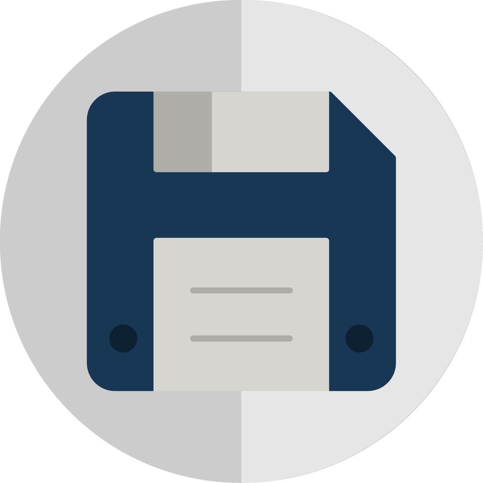 Diskette Flat Scale Icon vector