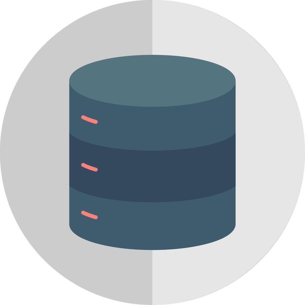 Database Flat Scale Icon vector