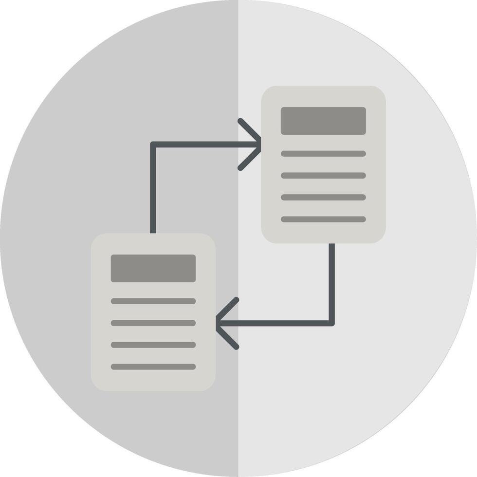 File Sharing Flat Scale Icon vector