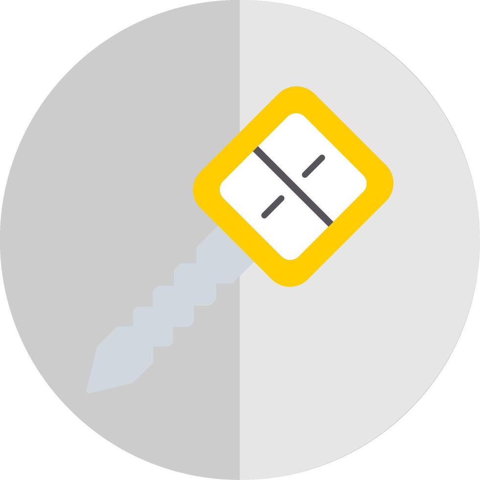 Car Key Flat Scale Icon vector