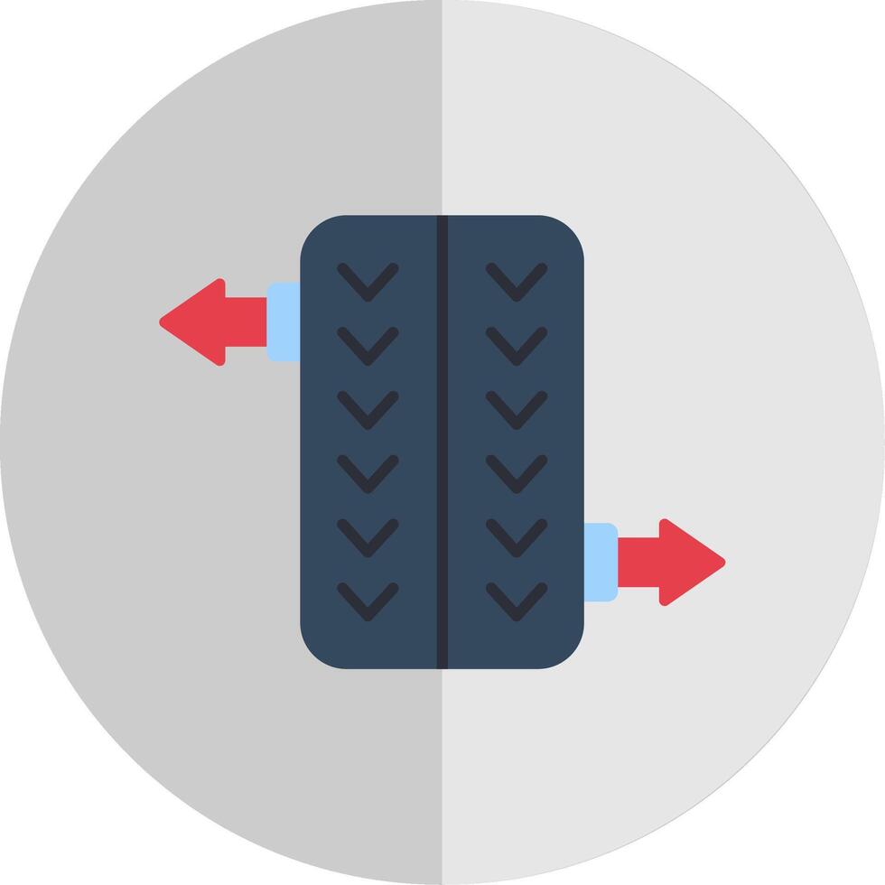 Wheel Alignment Flat Scale Icon vector