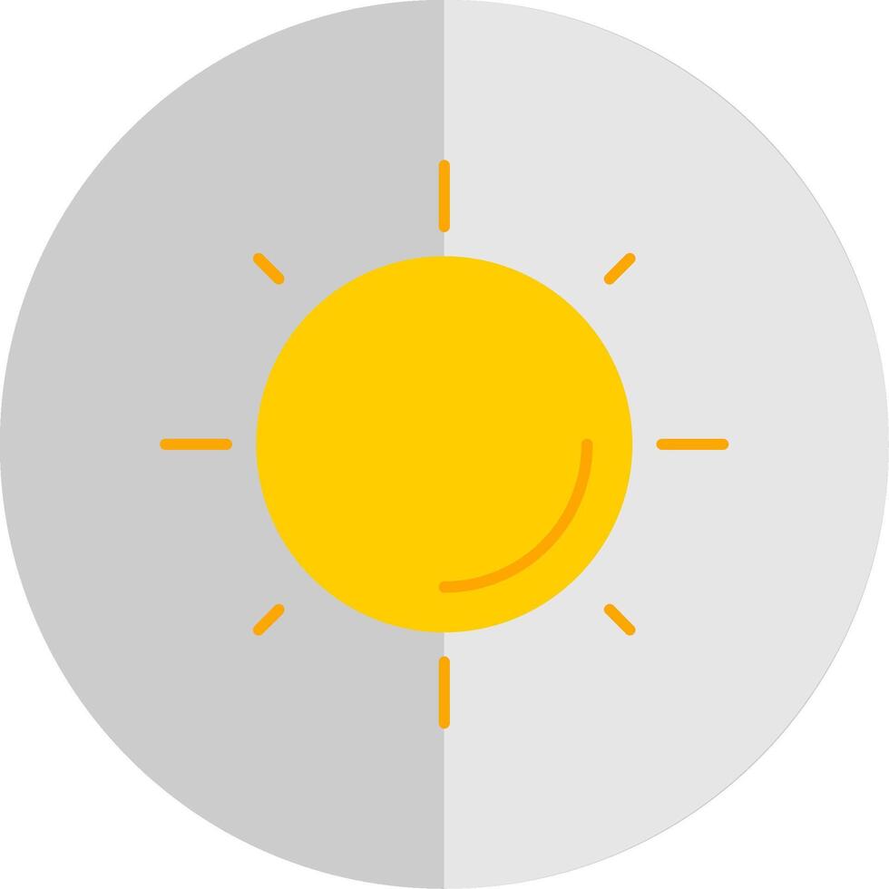 Sun Flat Scale Icon vector
