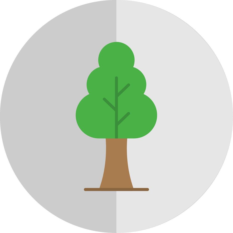 Tree Flat Scale Icon vector