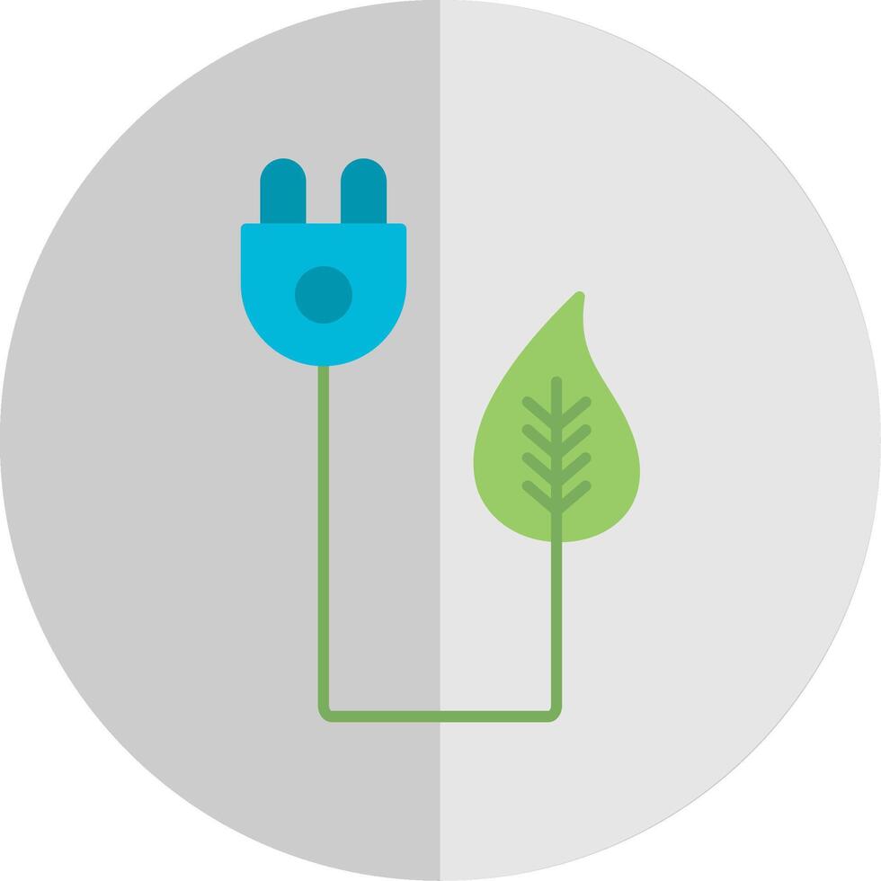 Bio Energy Flat Scale Icon vector