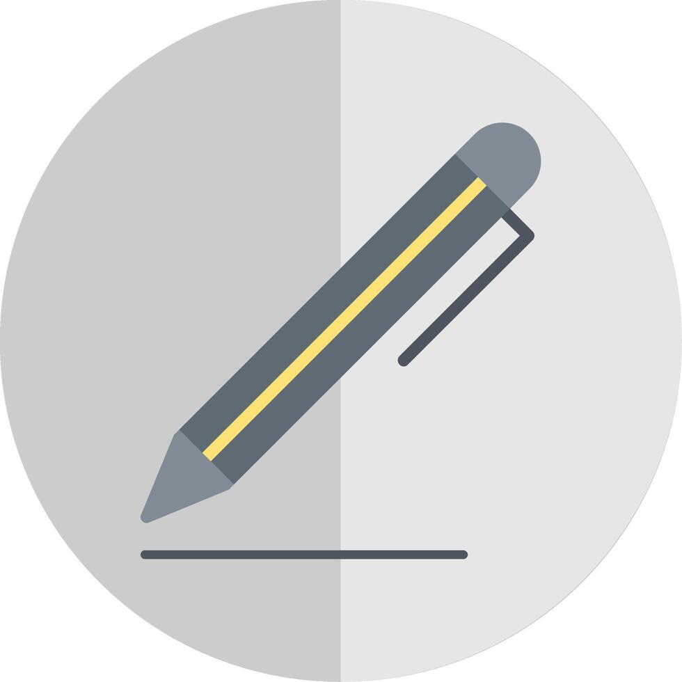 Pen Flat Scale Icon vector