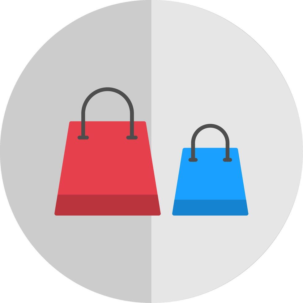 Bags Flat Scale Icon vector