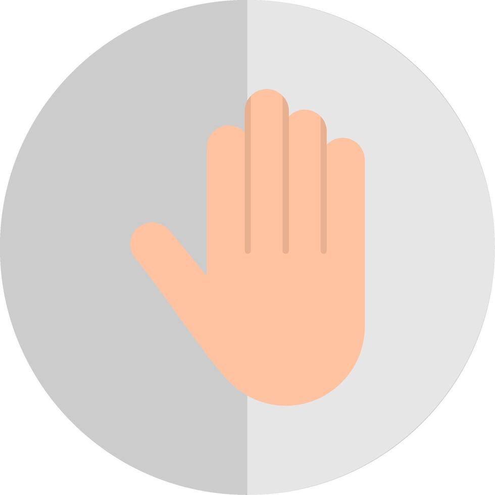 Hand Flat Scale Icon vector