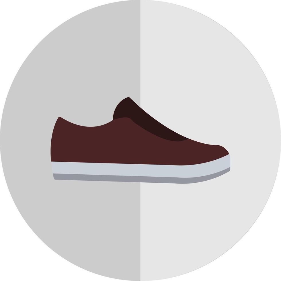 Zapatos plano escala icono vector