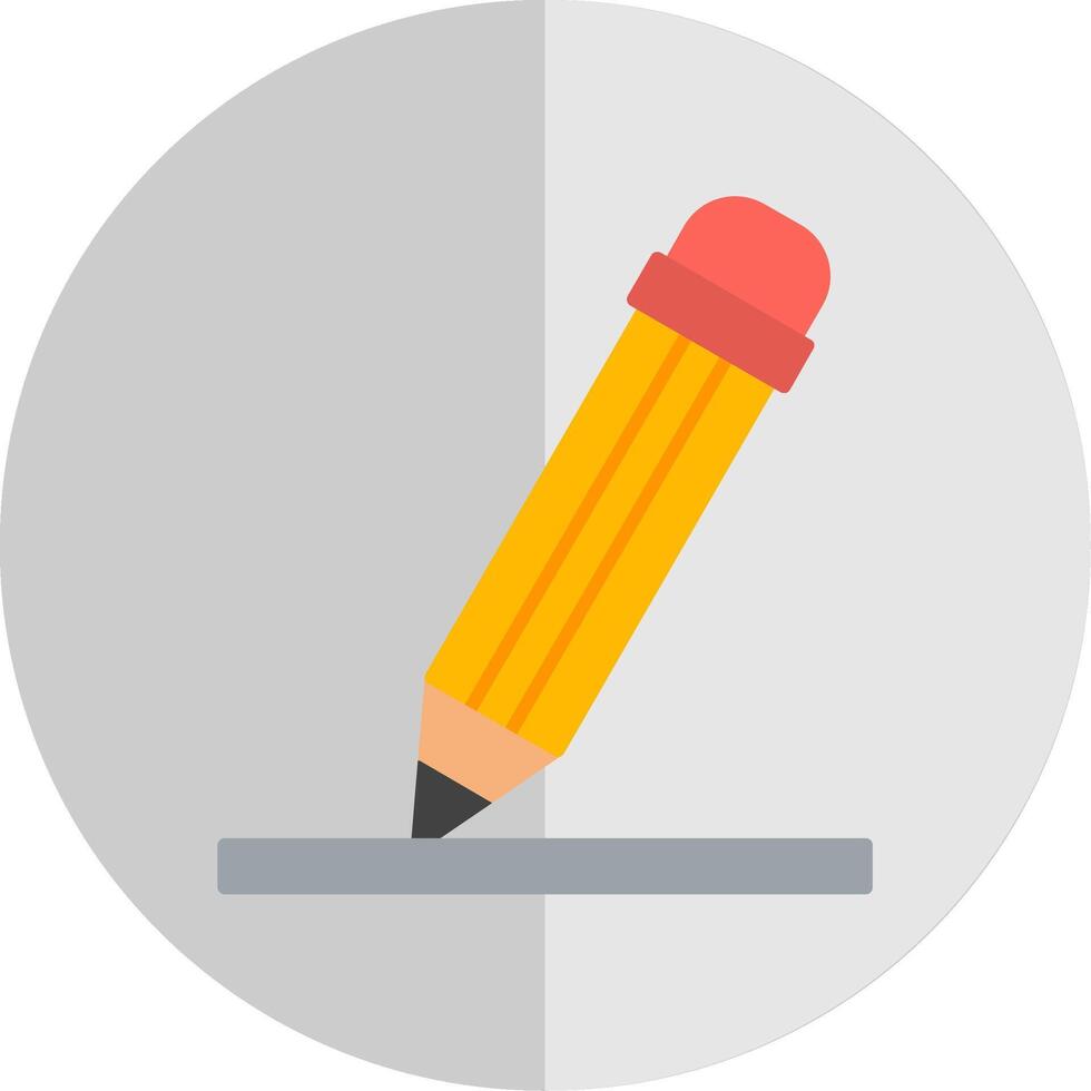 Pencil Flat Scale Icon vector